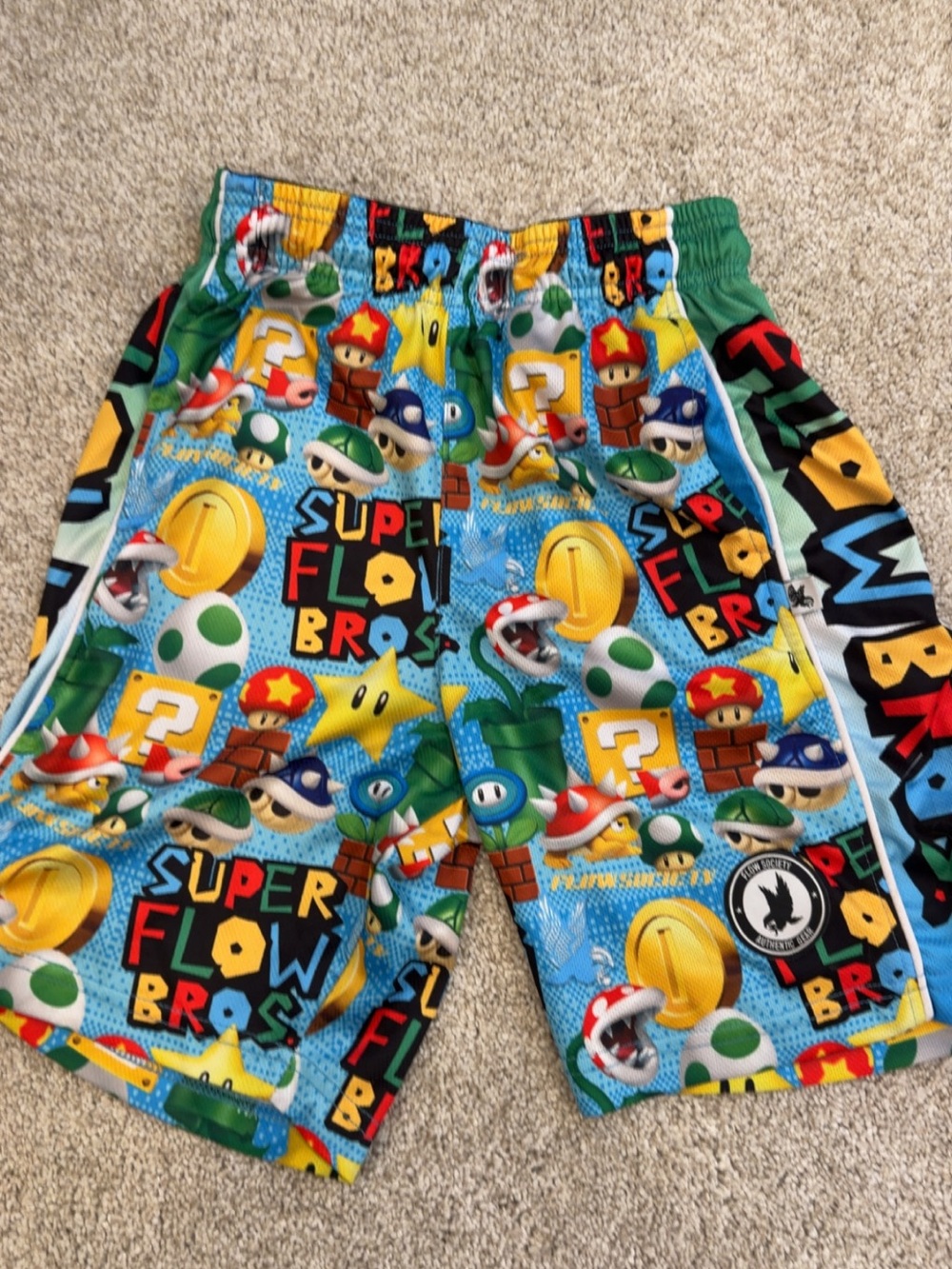 Flow Society super Mario shorts
